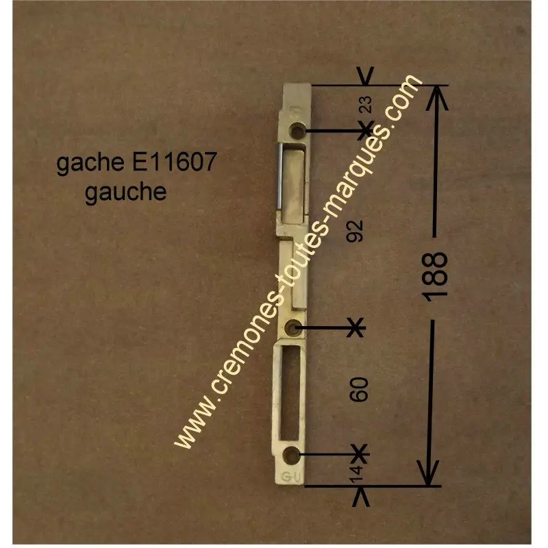 Gâche GU FERCO pour trimatic E11607 GAUCHE